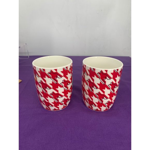 Starbucks Coffee Star Black with Red and What Houndstooth Christmas Coffee Cups - Picture 5 of 13